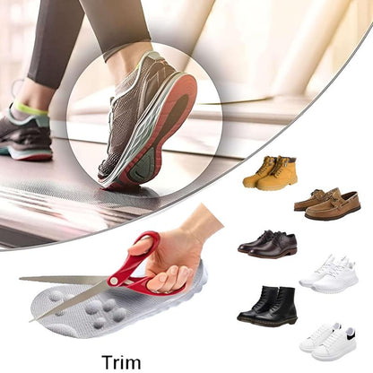 Insoles for Women Man,Cloud Soles for Men Women,4D Cloud Soles for Men,Anti Fatigue, Shock Absorption, Foot Pain Relief